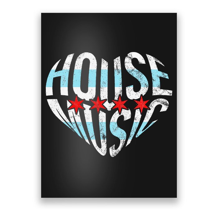 Chicago House Music I Love House Music Dj Poster