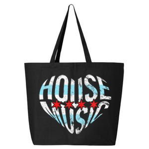 Chicago House Music I Love House Music Dj 25L Jumbo Tote