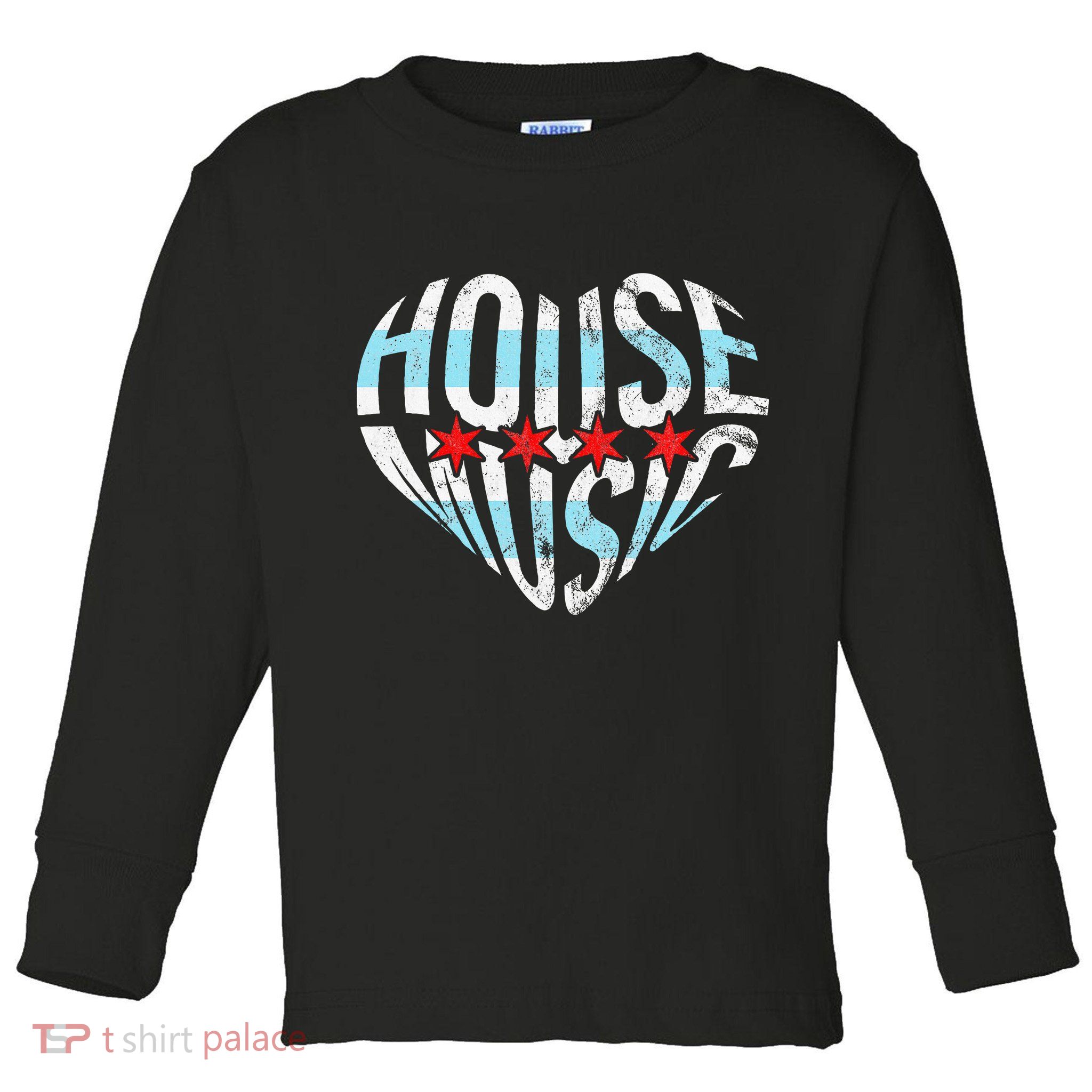 Chicago House Music I Love House Music Dj Toddler Long Sleeve Shirt