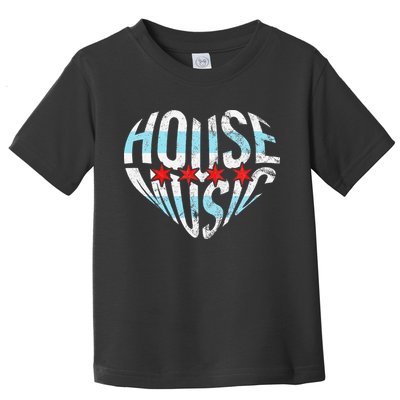 Chicago House Music I Love House Music Dj Toddler T-Shirt