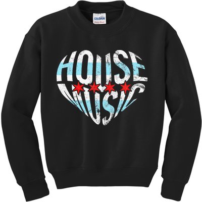 Chicago House Music I Love House Music Dj Kids Sweatshirt