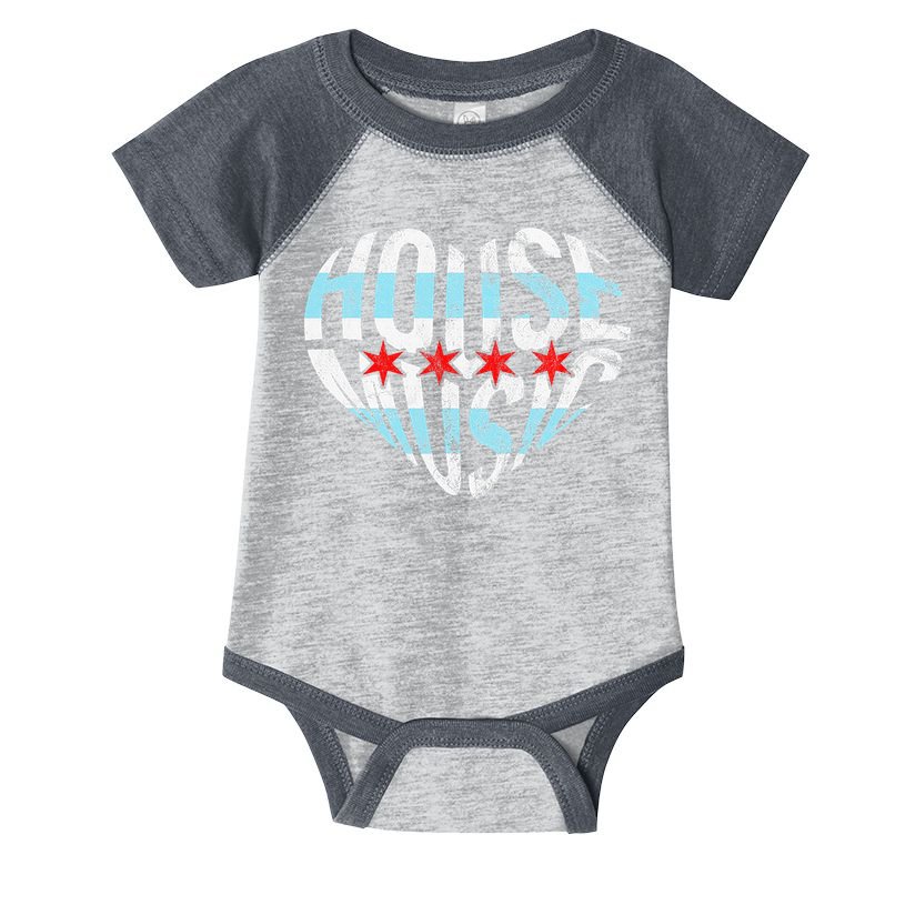 Chicago House Music I Love House Music Dj Infant Baby Jersey Bodysuit