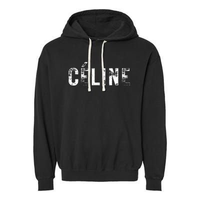 CéLine Hello My Name Is Name Tag First Name Garment-Dyed Fleece Hoodie