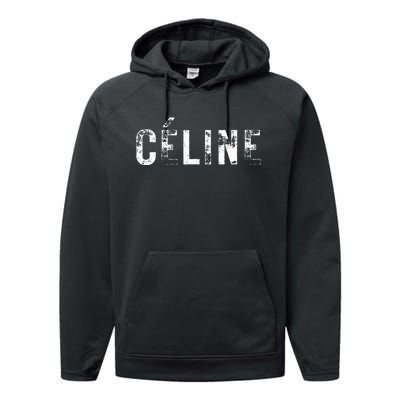 CéLine Hello My Name Is Name Tag First Name Performance Fleece Hoodie