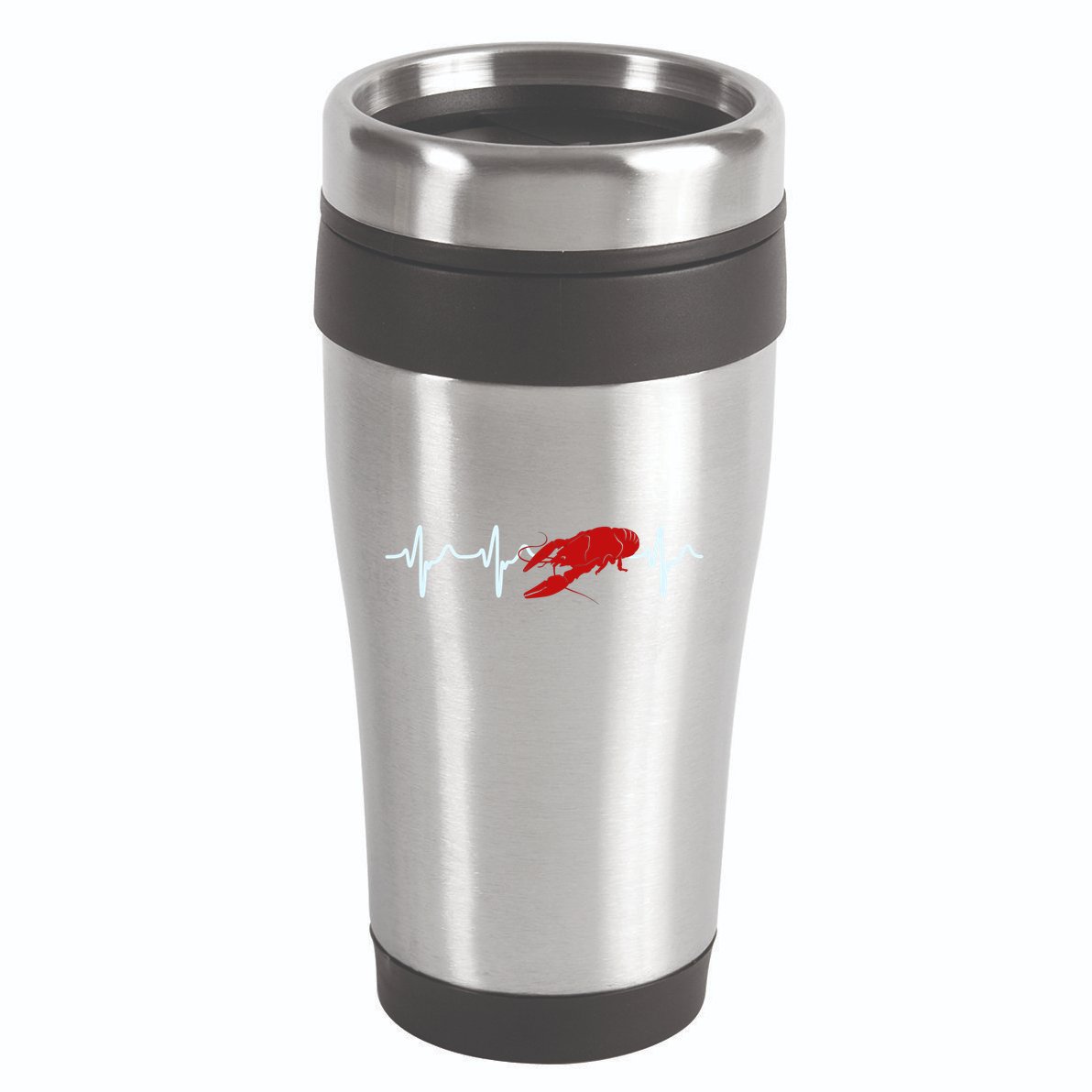Crawfish Heartbeat Mardi Gras Lobster Season Boil Crew Gift 16oz Travel Tumbler