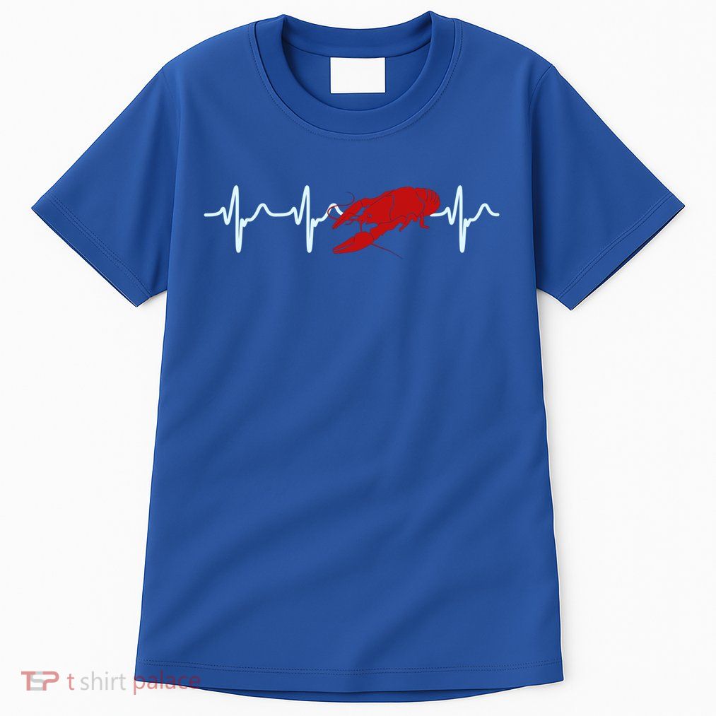 Crawfish Heartbeat Mardi Gras Lobster Season Boil Crew Gift Tall T-Shirt