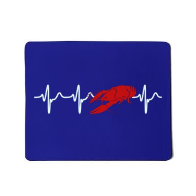 Crawfish Heartbeat Mardi Gras Lobster Season Boil Crew Gift Mousepad