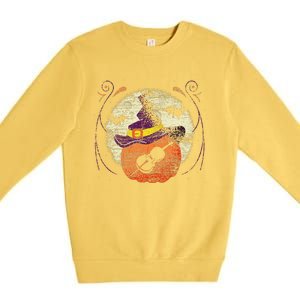 Cello Halloween Music Premium Crewneck Sweatshirt