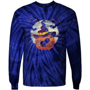 Cello Halloween Music Tie-Dye Long Sleeve Shirt