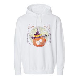 Cello Halloween Music Garment-Dyed Fleece Hoodie