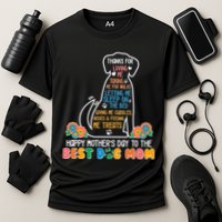 Cute Happy Mother's Day Best Dog Mom Cooling Performance Crew T-Shirt