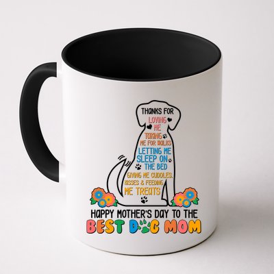 Cute Happy Mother's Day Best Dog Mom Mug