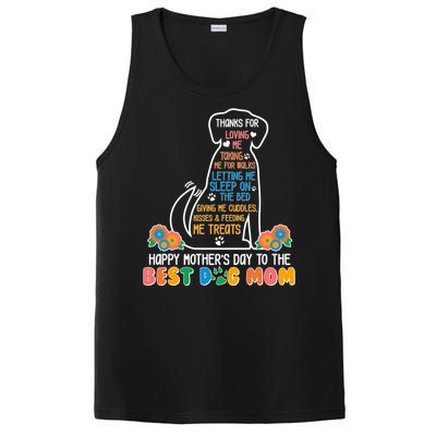 Cute Happy Mother's Day Best Dog Mom PosiCharge Competitor Tank