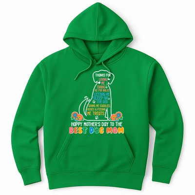 Cute Happy Mother's Day Best Dog Mom Hoodie