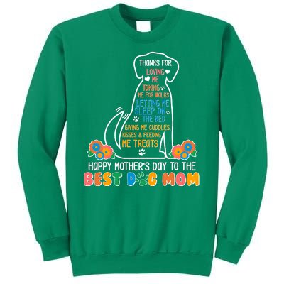 Cute Happy Mother's Day Best Dog Mom Sweatshirt