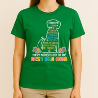 Cute Happy Mother's Day Best Dog Mom T-Shirt