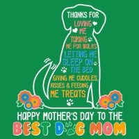 Cute Happy Mother's Day Best Dog Mom Tall T-Shirt