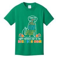 Cute Happy Mother's Day Best Dog Mom Kids T-Shirt