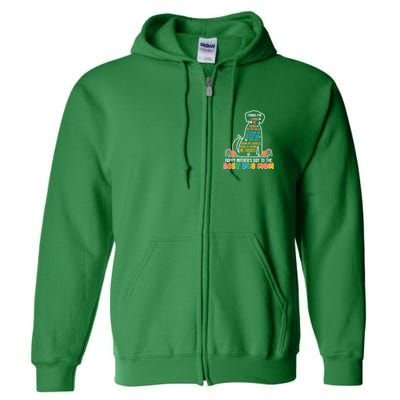 Cute Happy Mother's Day Best Dog Mom Full Zip Hoodie