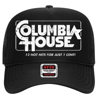 Columba House Music Records High Crown Mesh Back Trucker Hat