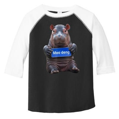 Cute Hippo Moo Deng Baby Pygmy Funny Gift Toddler Fine Jersey T-Shirt