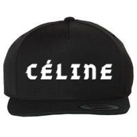 Céline Hello My Name Is Name Tag First Name Wool Snapback Cap