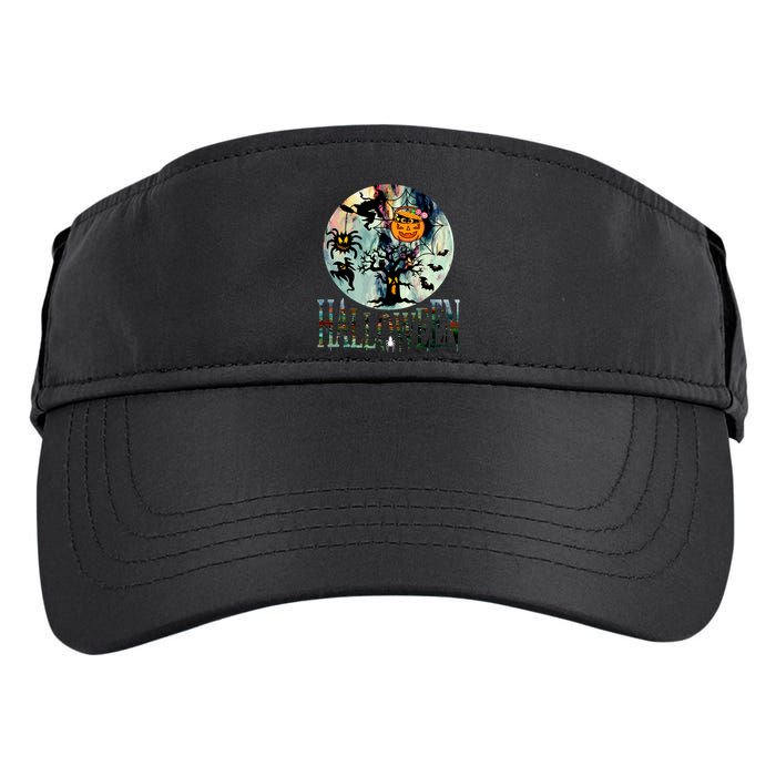 Creepy Halloween Moon Spider Pumpkin Witch Ghost Adult Drive Performance Visor