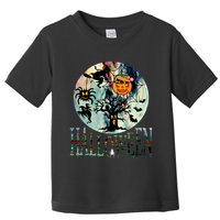 Creepy Halloween Moon Spider Pumpkin Witch Ghost Toddler T-Shirt