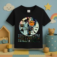 Creepy Halloween Moon Spider Pumpkin Witch Ghost Toddler T-Shirt