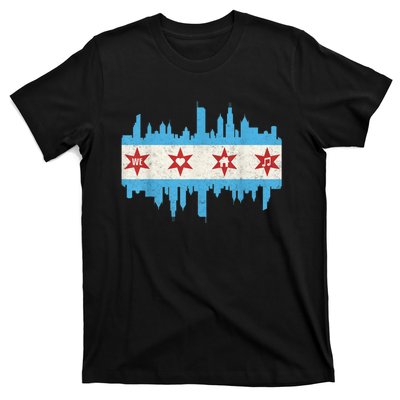 Chicago House Music Vintage Chicago Flag T-Shirt