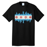 Chicago House Music Vintage Chicago Flag Tall T-Shirt