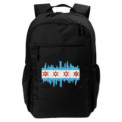 Chicago House Music Vintage Chicago Flag Daily Commute Backpack