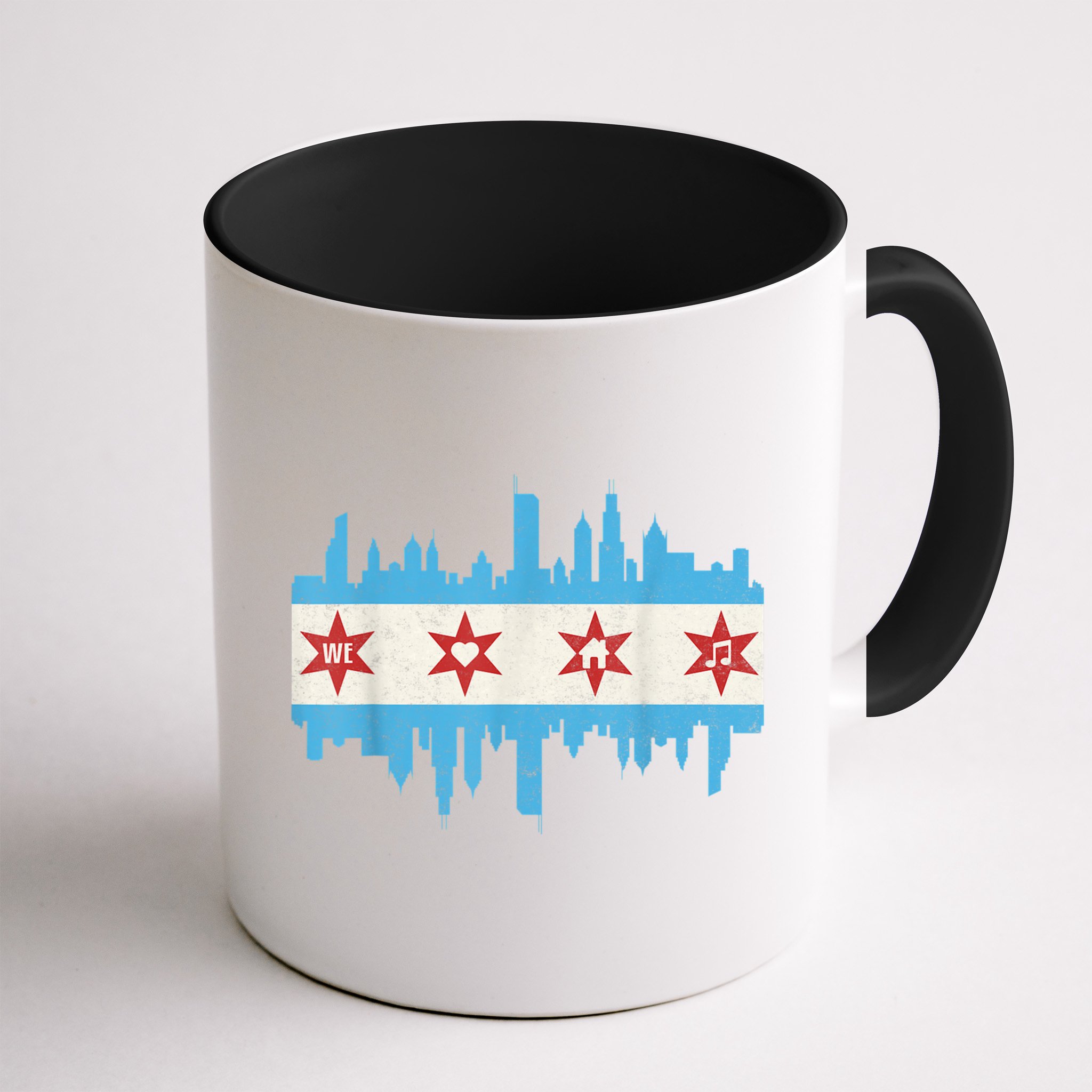 Chicago House Music Vintage Chicago Flag Mug