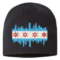 Chicago House Music Vintage Chicago Flag Sustainable Beanie