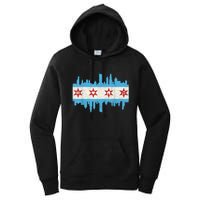 Chicago House Music Vintage Chicago Flag Women's Pullover Hoodie