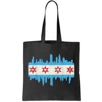 Chicago House Music Vintage Chicago Flag Tote Bag