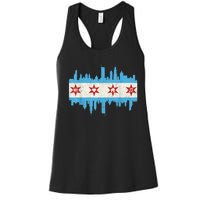 Chicago House Music Vintage Chicago Flag Women's Racerback Tank