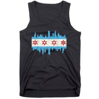 Chicago House Music Vintage Chicago Flag Tank Top