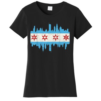 Chicago House Music Vintage Chicago Flag Women's T-Shirt