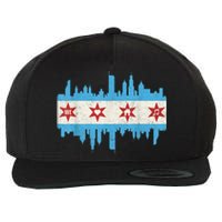 Chicago House Music Vintage Chicago Flag Wool Snapback Cap