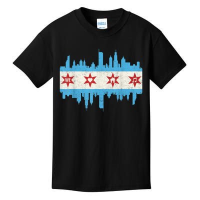 Chicago House Music Vintage Chicago Flag Kids T-Shirt