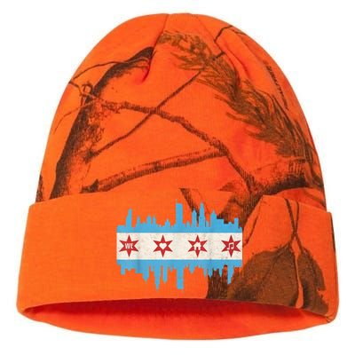 Chicago House Music Vintage Chicago Flag Kati Licensed 12" Camo Beanie