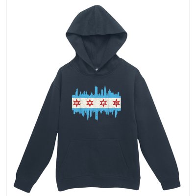 Chicago House Music Vintage Chicago Flag Urban Pullover Hoodie