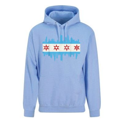 Chicago House Music Vintage Chicago Flag Unisex Surf Hoodie