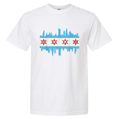 Chicago House Music Vintage Chicago Flag Garment-Dyed Heavyweight T-Shirt