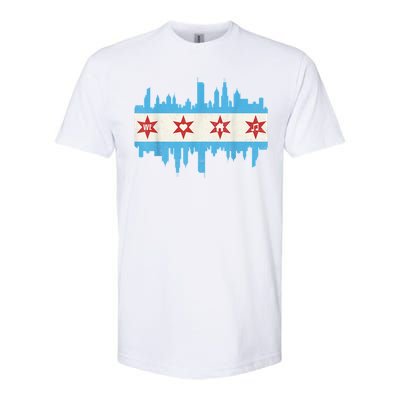 Chicago House Music Vintage Chicago Flag Softstyle CVC T-Shirt