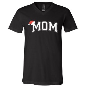 Christmas Holiday Mom Matching With Dad Matching Family V-Neck T-Shirt