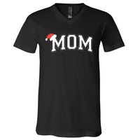 Christmas Holiday Mom Matching With Dad Matching Family V-Neck T-Shirt