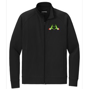 Christmas Hands Making Heart Funny Christmas Stretch Full-Zip Cadet Jacket