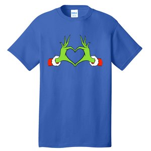 Christmas Hands Making Heart Funny Christmas Tall T-Shirt